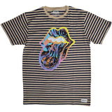 The Rolling Stones T Shirt - Cyberdelic Striped