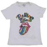 The Rolling Stones Woman's T Shirt - Multicolour Tongue