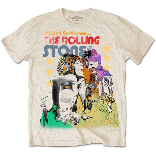The Rolling Stones T Shirt - Mick & Keith Watercolour Stars