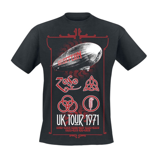 Led Zeppelin T Shirt - Uk Tour 1971 | Buy Now For 29.99