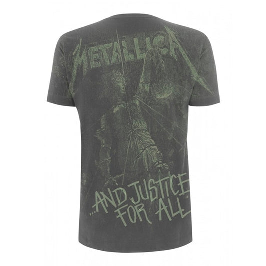 Metallica T Shirt - And Justice For All Neon (All Over)