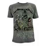 Metallica T Shirt - And Justice For All Neon (All Over)