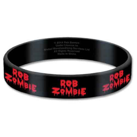 Rob Zombie Wrist Band - Rubber Gummy - Logo