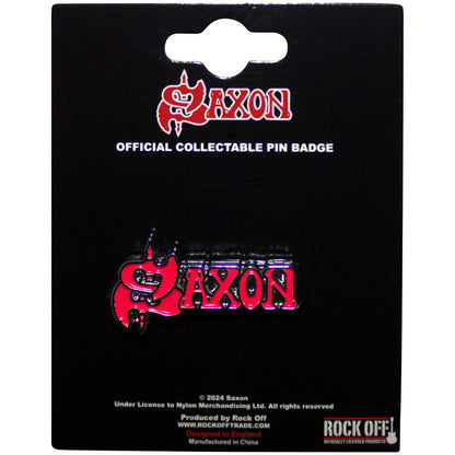 Saxon Pin - Badge - Red Logo