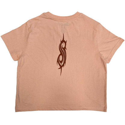 Slipknot Women's Crop Top - TESF Faces Grid