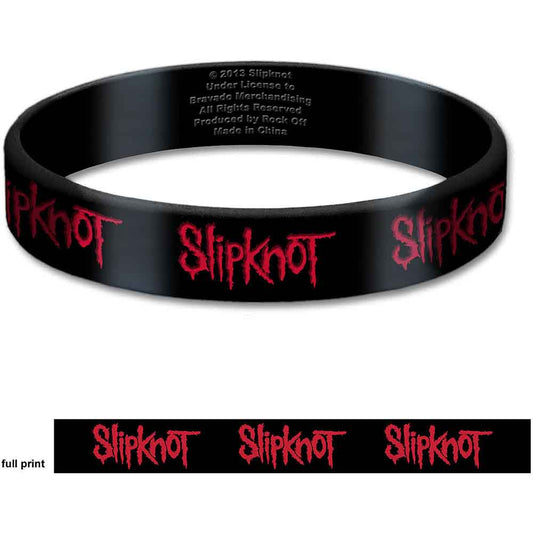 Slipknot Wrist Bands - Rubber Gummy - Logo