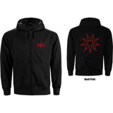 Slipknot Women's Zip Hoodie - 9-Point Star Backprint | Buy Now For 44.99