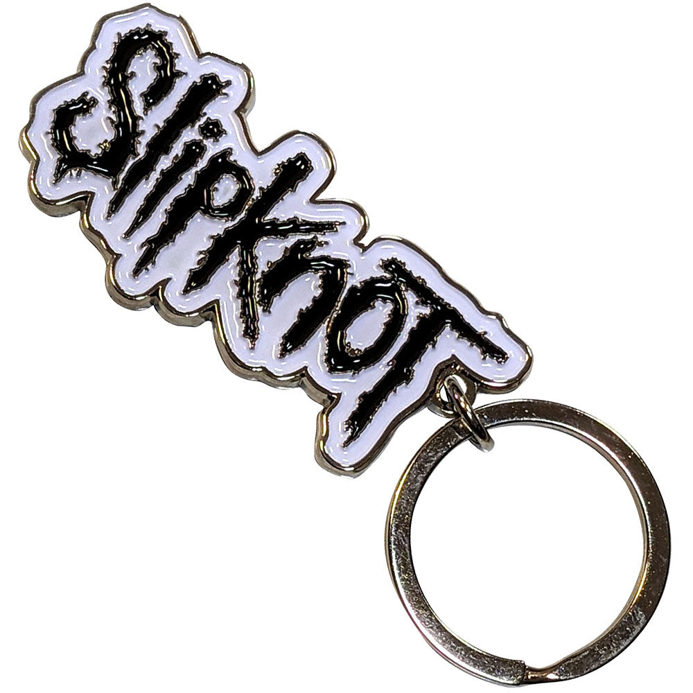 Slipknot Standard Keychains - Black Logo White Border