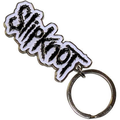 Slipknot Standard Keychains - Black Logo White Border
