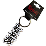 Slipknot Standard Keychains - Black Logo White Border