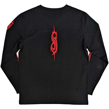 Slipknot Long Sleeve T Shirt - Skeleton Flag