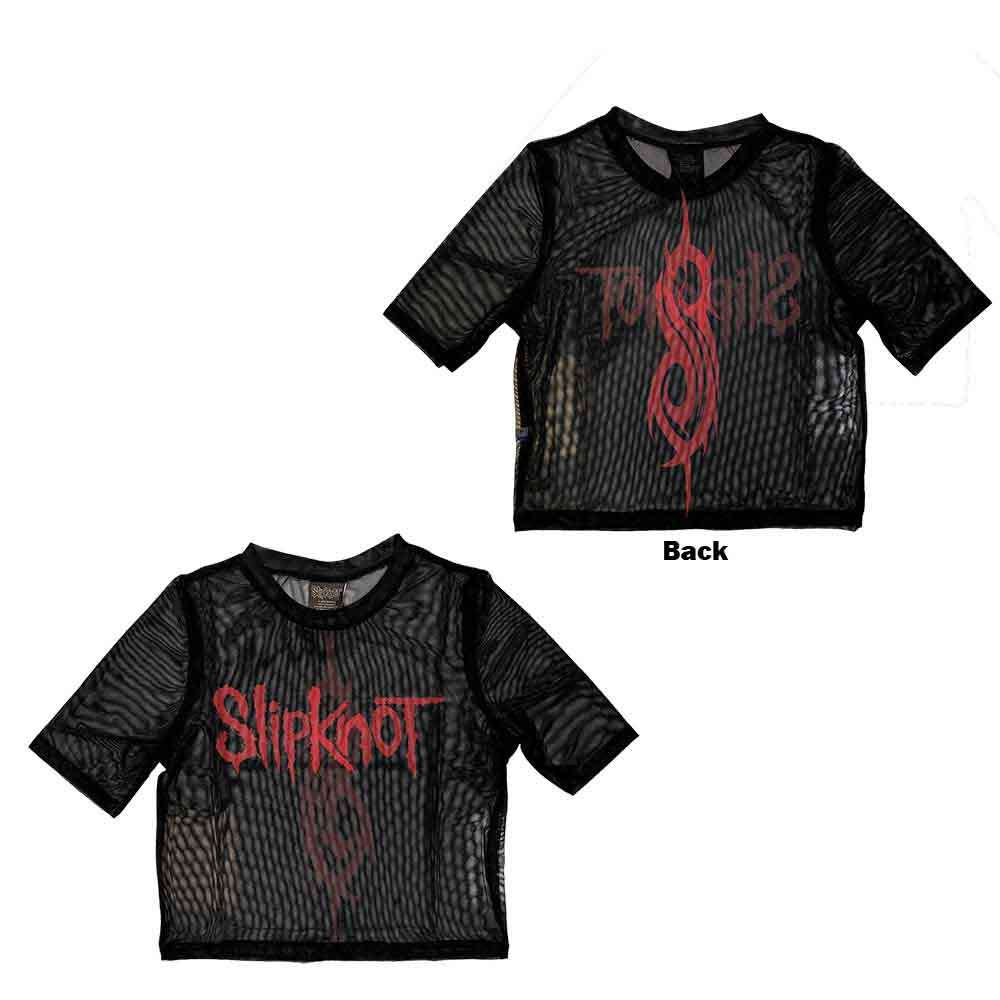 Slipknot Women's Short Sleeve Crop Top - Logo | Buy Now For 24.99