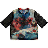 Slipknot Women's Short Sleeve Crop Top - Face & Logo | Buy Now For 24.99