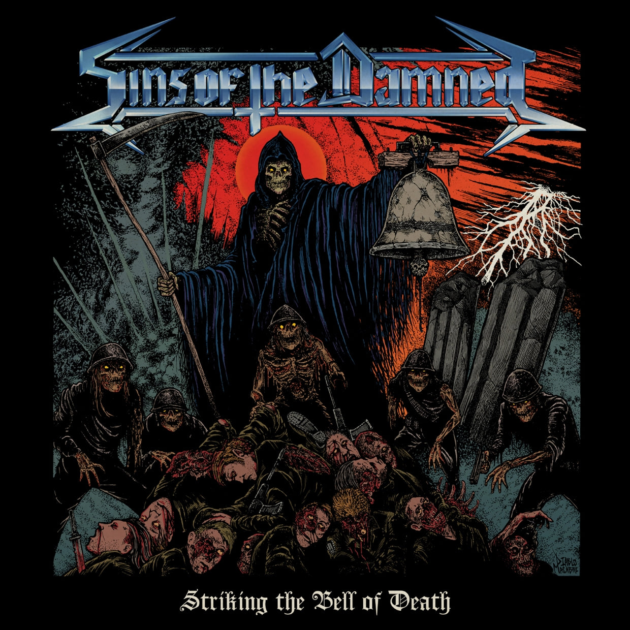 Sins Of The Damned LP - Striking The Bell Of Death | Buy Now For 38.99