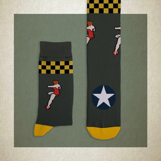 B17 Memphis Belle Socks - B17 Memphis Belle