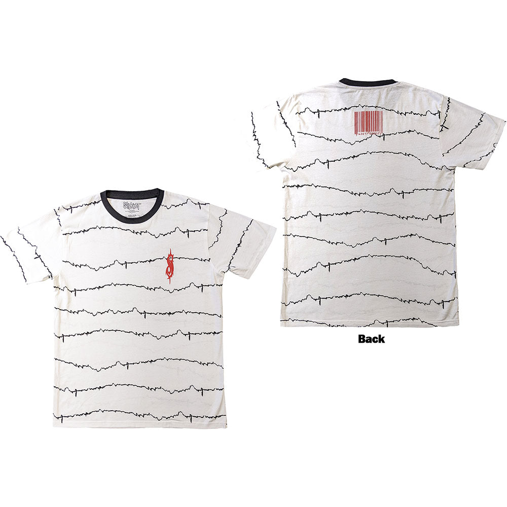 Slipknot T Shirt - Tesf Tribal-S & Barcode Ringer | Buy Now For 24.99