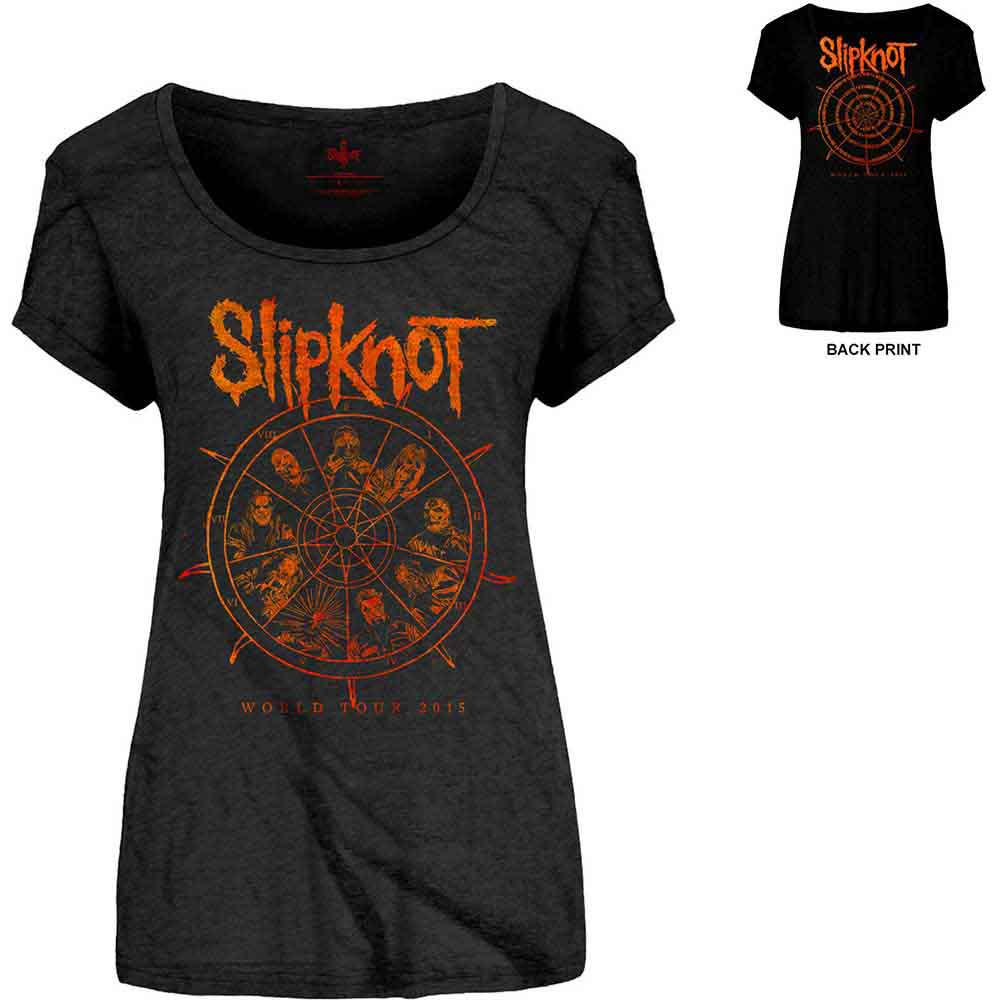 Slipknot Woman's T Shirt - The Wheel Back Print
