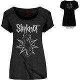 Slipknot Woman's T Shirt - Goat Star Logo Back Print