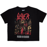 Slayer Women's Crop Top - Reign In Blood | Buy Now For 24.99