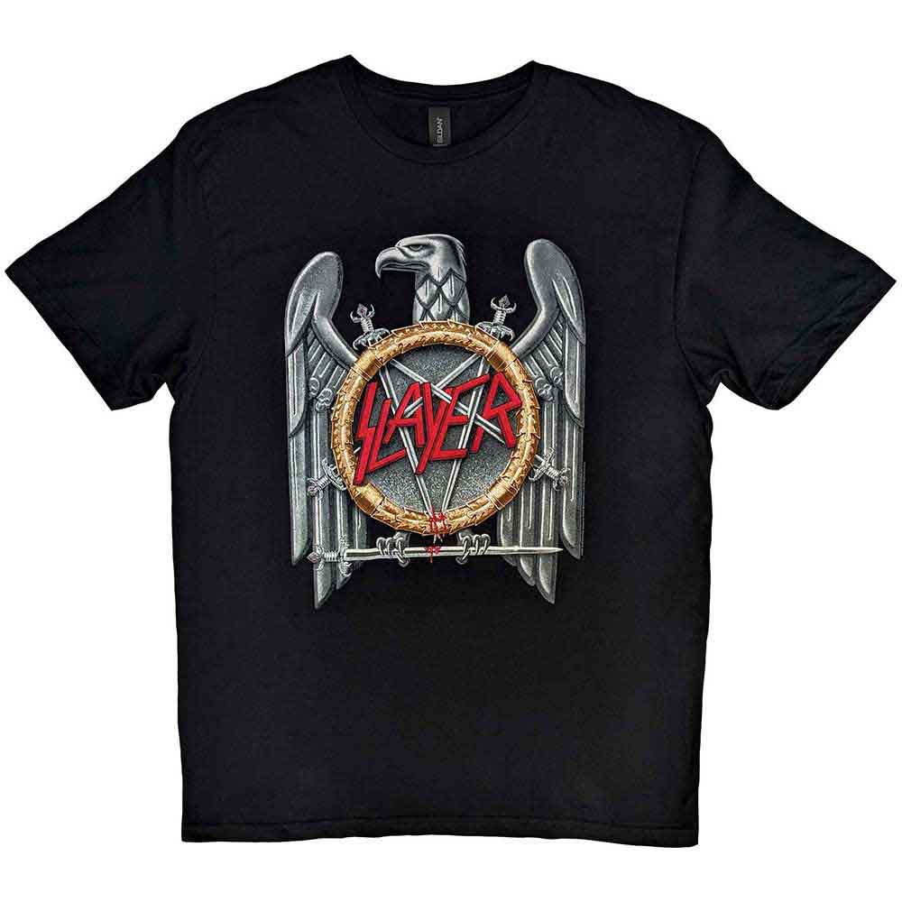 Slayer T Shirt - Silver Eagle