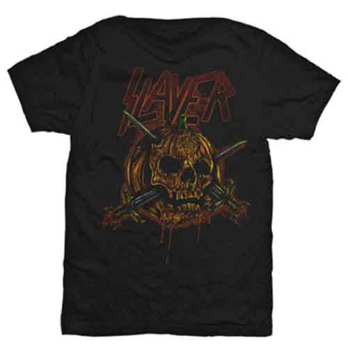 Slayer T Shirt - Skull Pumpkin