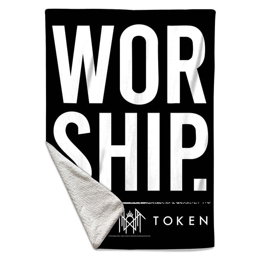 Rocksax Sleep Token Sherpa Fleece Blanket - Worship  | Buy Now From £39.99