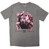 Sleep Token T Shirt - Skulls & Flowers Stone Wash | Buy Now For 24.99
