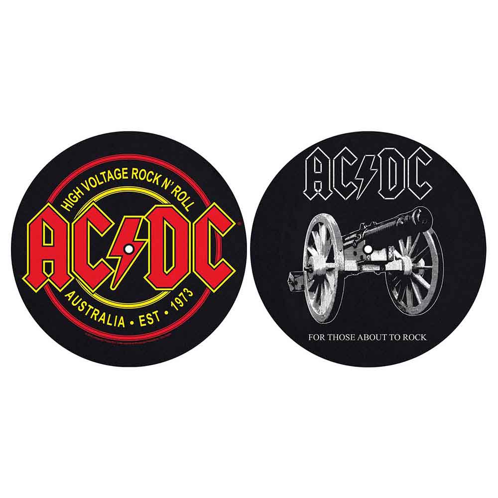 AC/DC Slipmat 2 Pack - For Those About To Rock/High Voltage