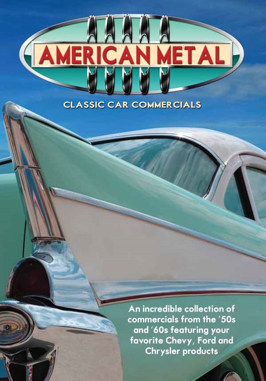 Documentary DVD - American Metal: Classic Car Commercials | Buy Now For 19.99