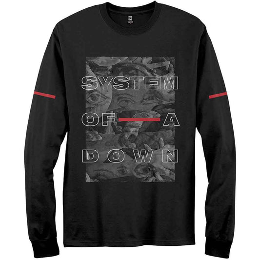 System Of A Down Long Sleeve T Shirt - Eye Collage