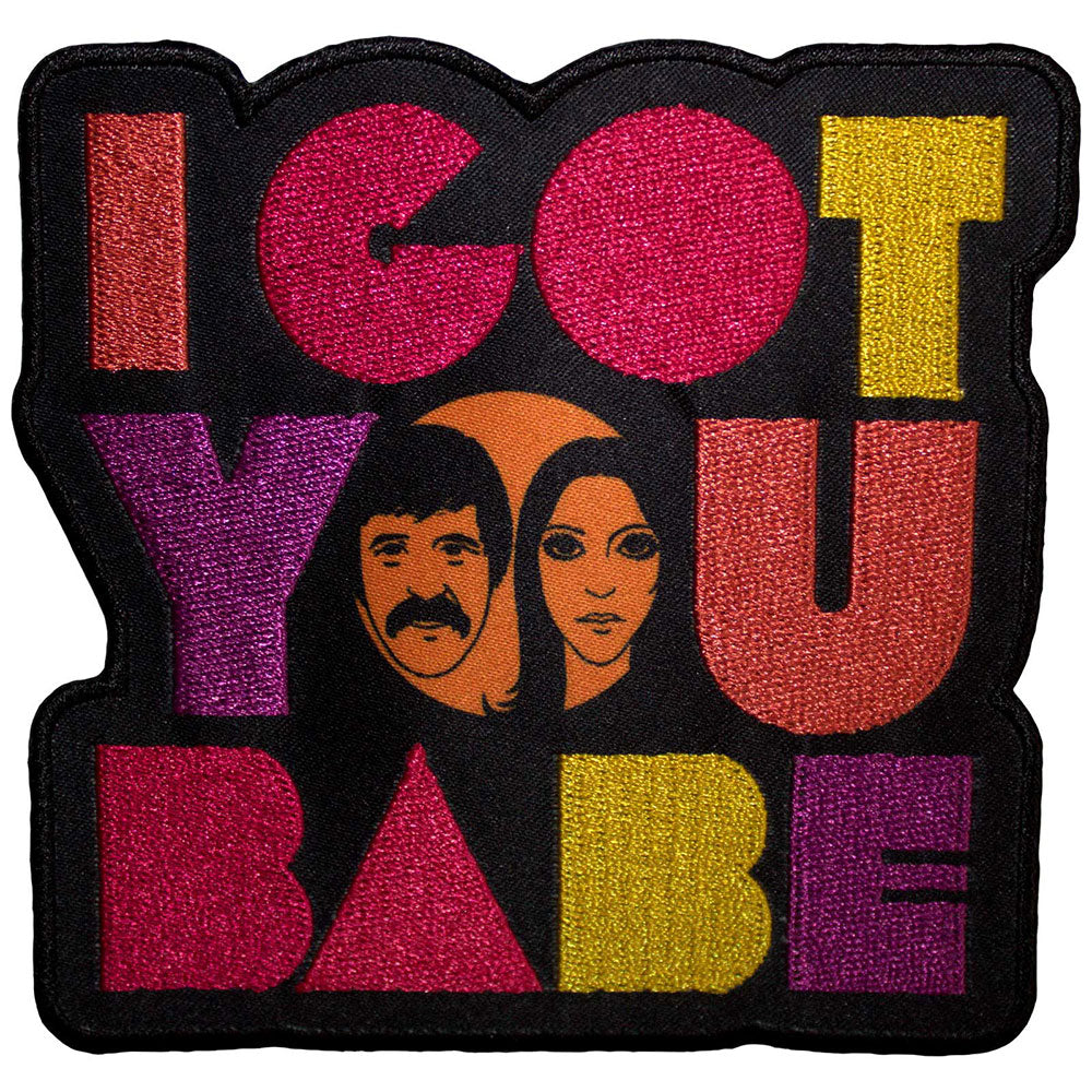 Sonny & Cher Patches-Iron On - Classic Logo Bordered | Buy Now For 9.99