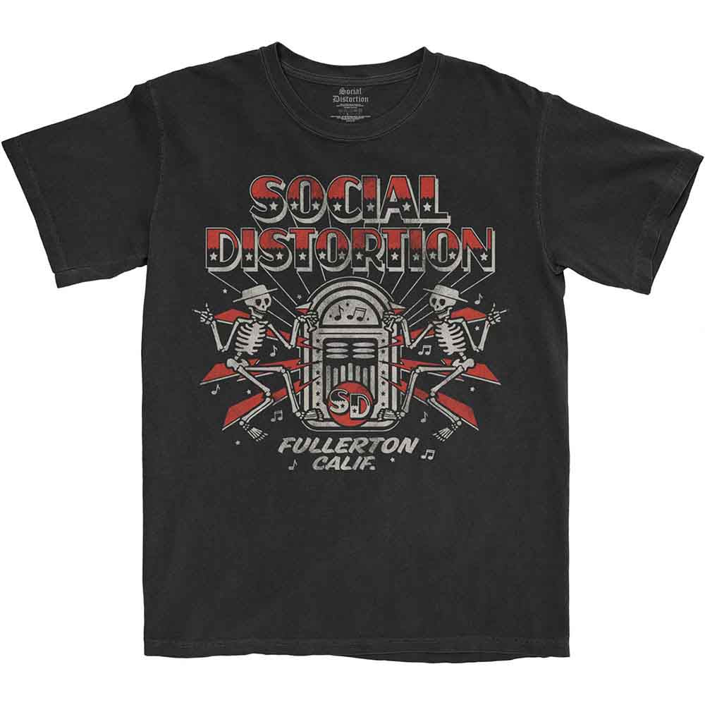 Social Distortion T Shirt - Jukebox Skelly