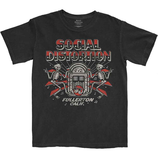 Social Distortion T Shirt - Jukebox Skelly
