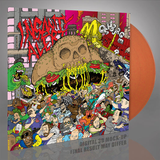 Insanity Alert LP - Moshburger (Transparent Orange Vinyl) | Buy Now For 47.99