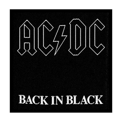 AC/DC Sew-On Patch - Back In Black | Buy Now For 19.99