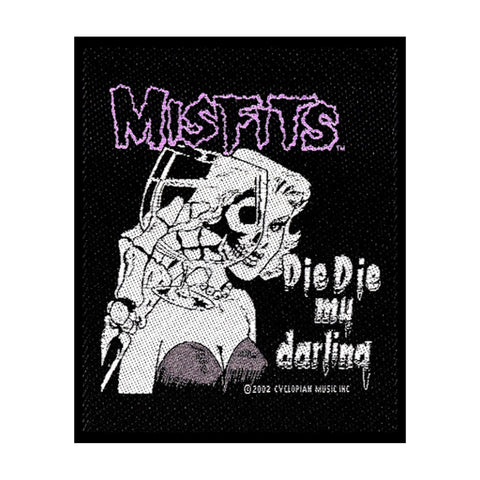 Misfits Sew-On Patch - Die Die My Darling | Buy Now For 19.99