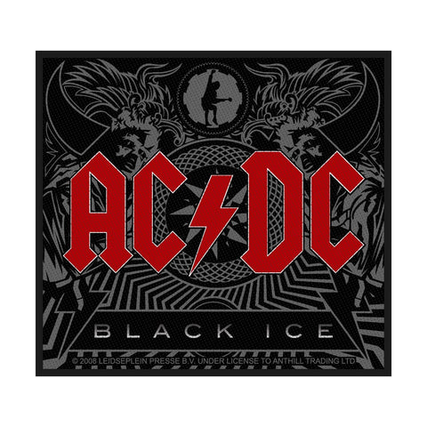 AC/DC Sew-On Patch - Black Ice | Buy Now For 19.99