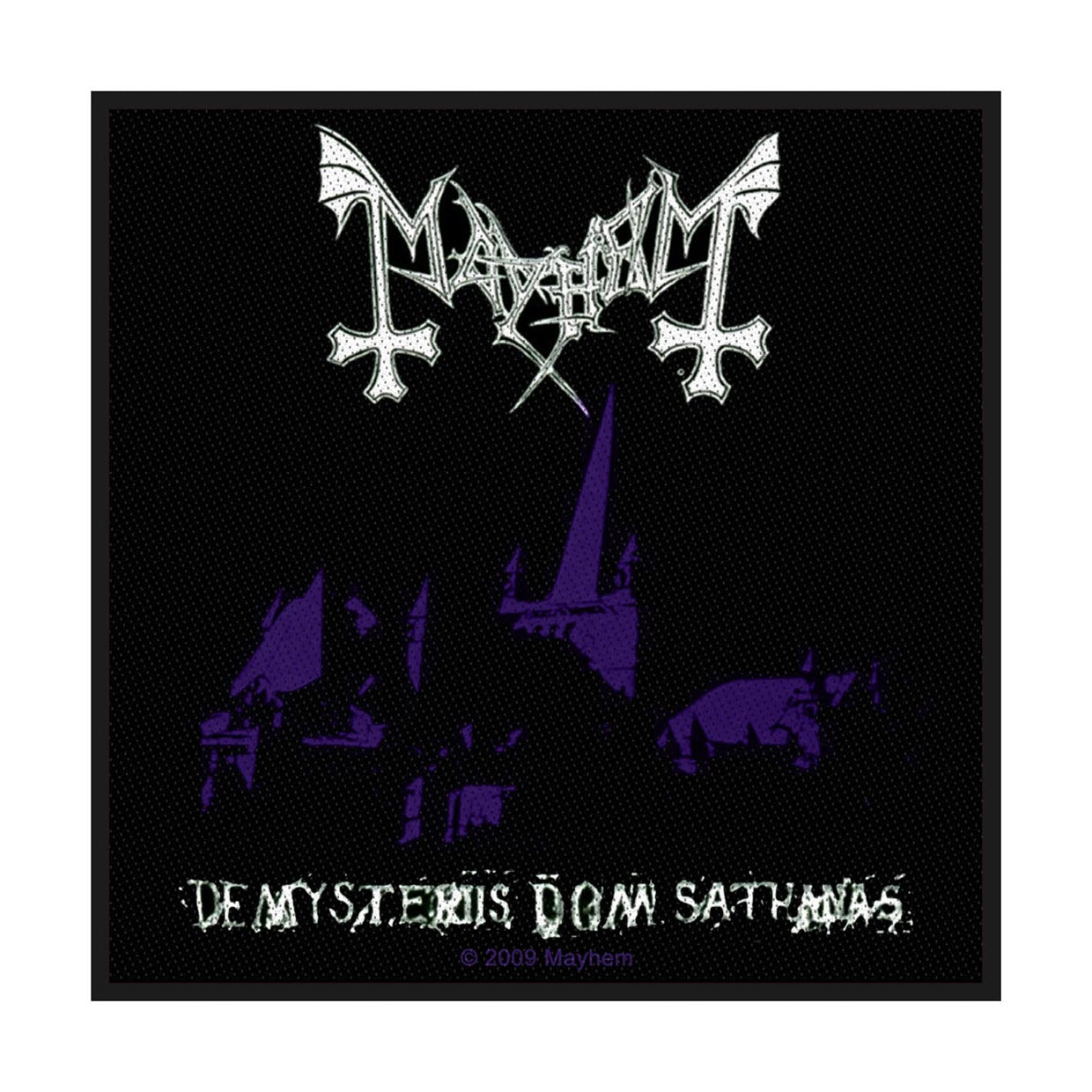 Mayhem Sew-On Patch - De Mysteriis Dom Sathanas | Buy Now For 19.99