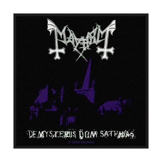 Mayhem Sew-On Patch - De Mysteriis Dom Sathanas | Buy Now For 19.99