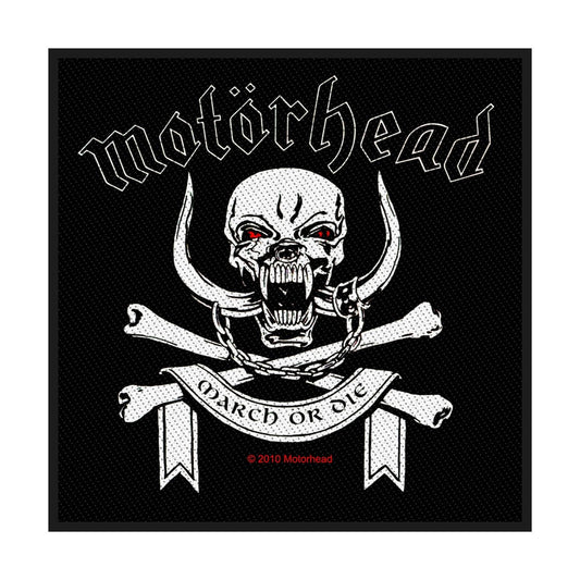 Motorhead Sew-On Patch - March Or Die | Buy Now For 19.99