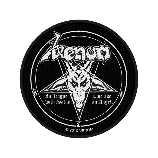 Venom Sew-On Patch - In League With Satan | Buy Now For 19.99