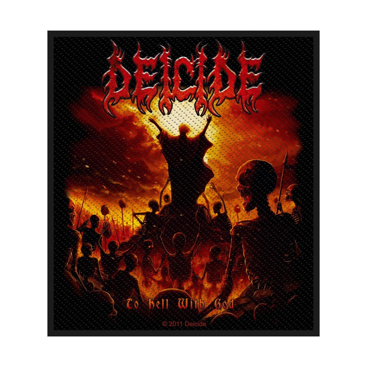 Deicide Sew-On Patch - To Hell With God | Buy Now For 19.99