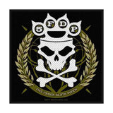 Five Finger Death Punch Patches - Woven Sew On - Knuckles Crown