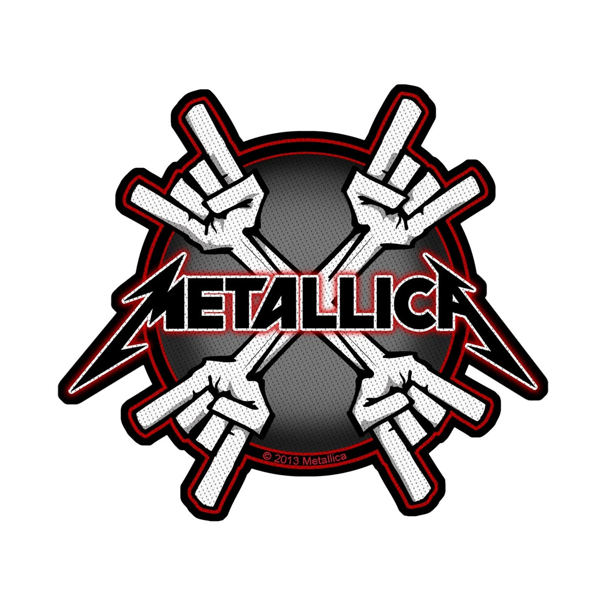 Metallica Sew-On Patch - Metal Horns | Buy Now For 19.99