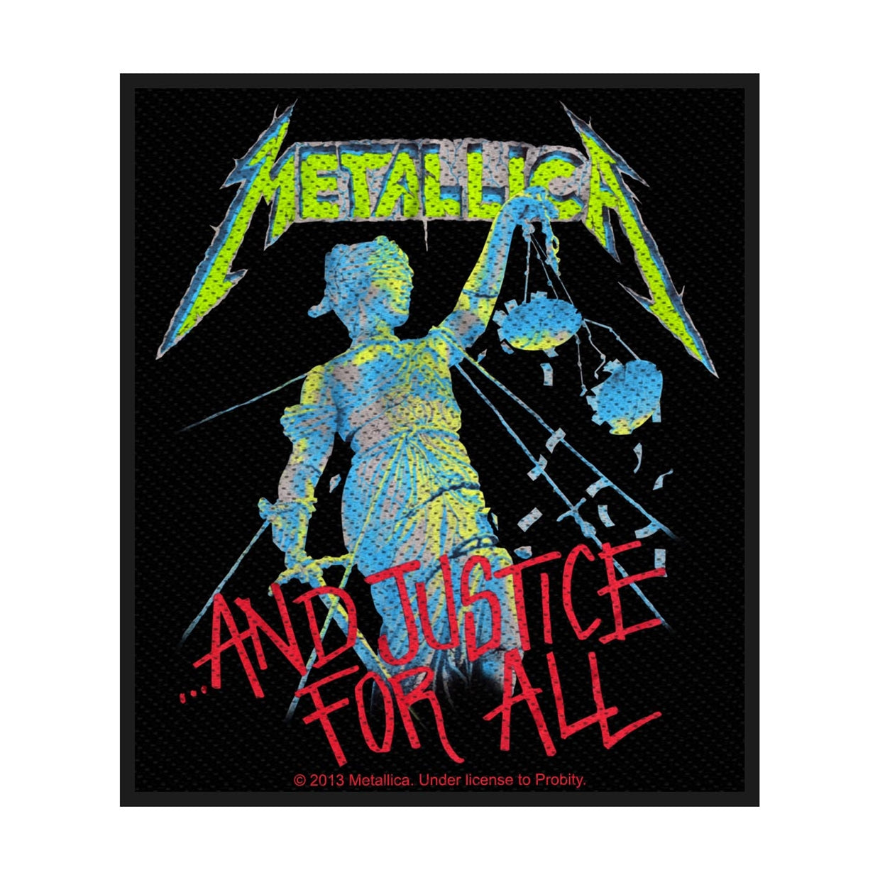 Metallica Sew-On Patch - And Justice For All | Buy Now For 19.99