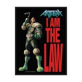 Anthrax Sew-On Patch - I Am The Law | Buy Now For 19.99
