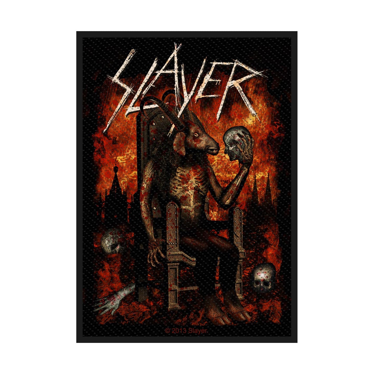 Slayer Sew-On Patch - Devil On Throne | Buy Now For 19.99