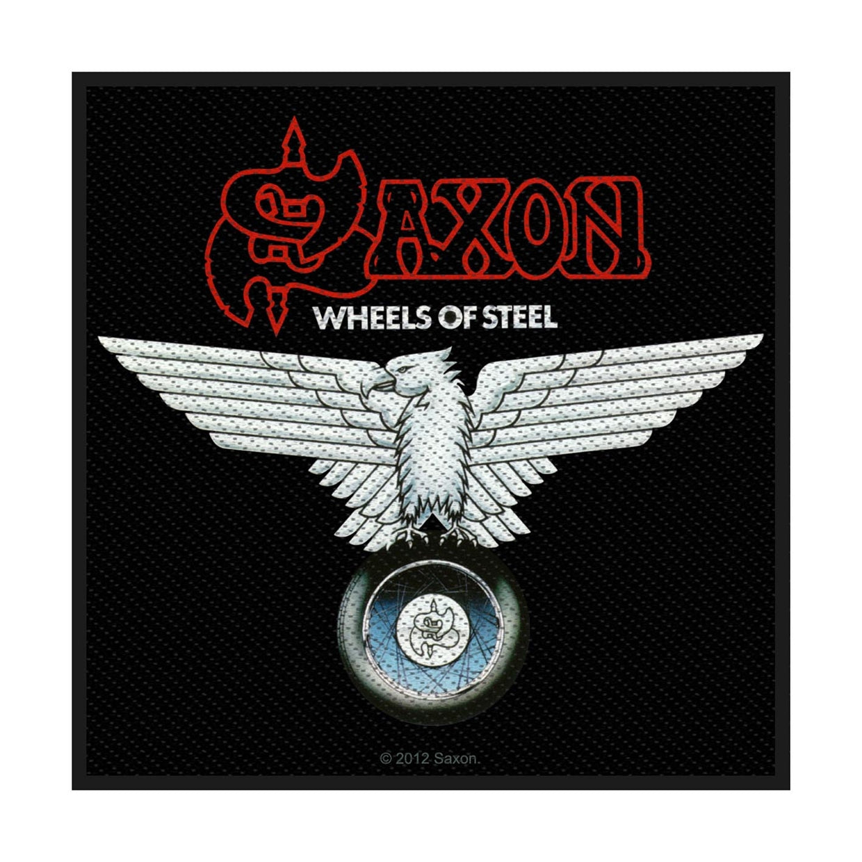 Saxon Sew-On Patch - Wheels Of Steel | Buy Now For 19.99