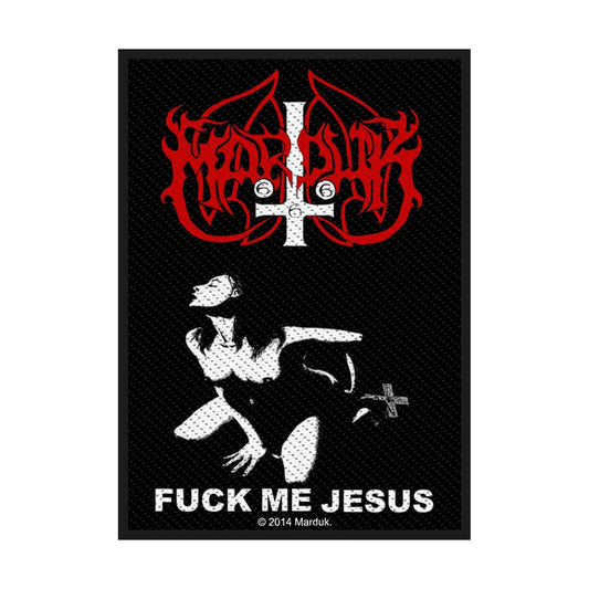 Marduk Sew-On Patch - Fuck Me Jesus | Buy Now For 19.99