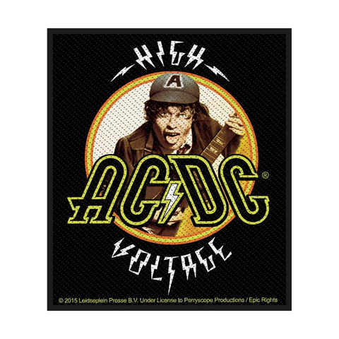 AC/DC Sew-On Patch - High Voltage Angus | Buy Now For 19.99